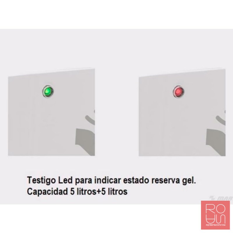 Dispensador automàtic de gel hidroalcohòlic 5L + 5L